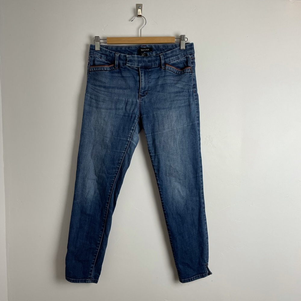 White House Black Market Skinny Crop Denim Sz 4
